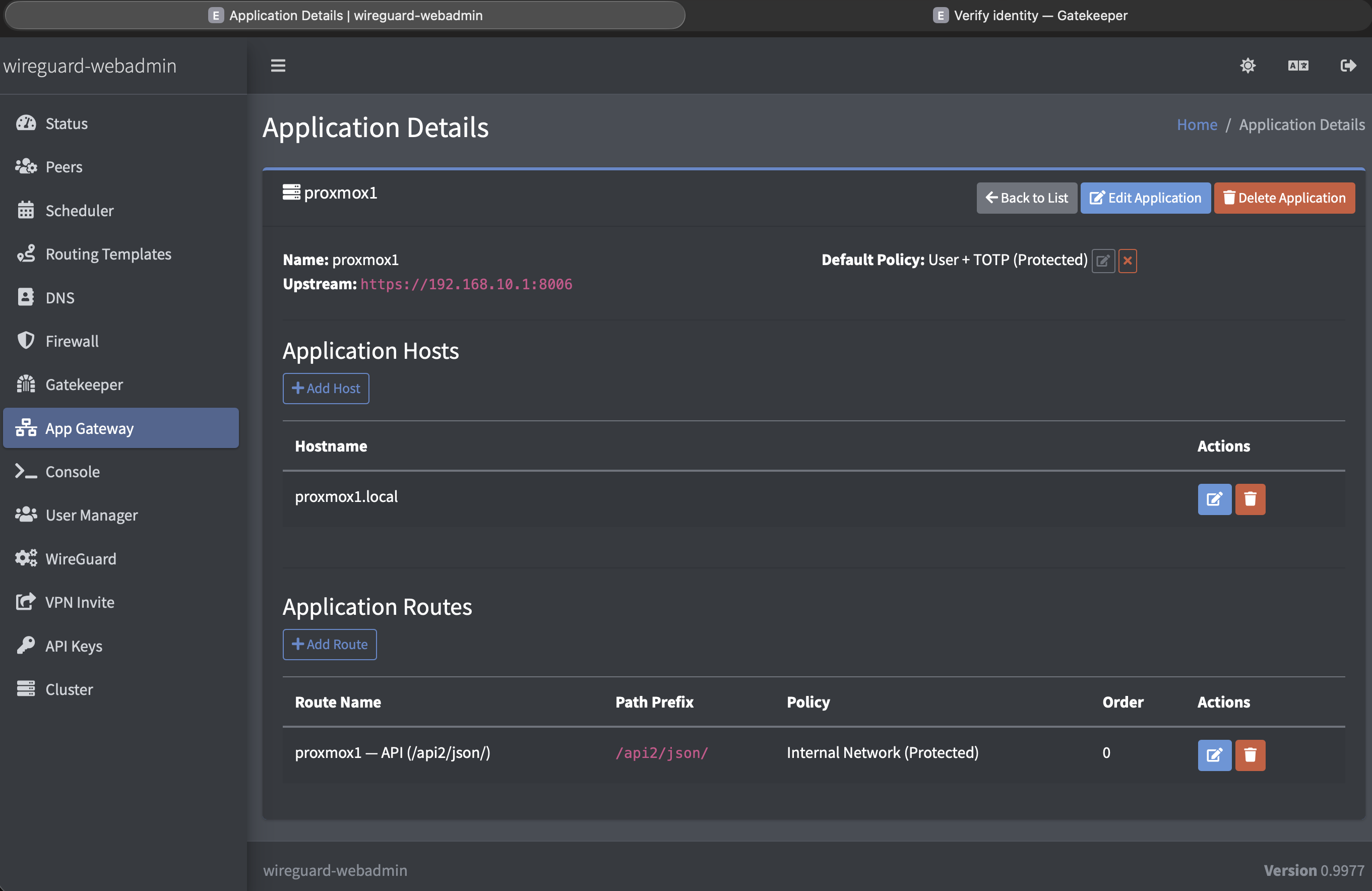 Zero Trust application gateway